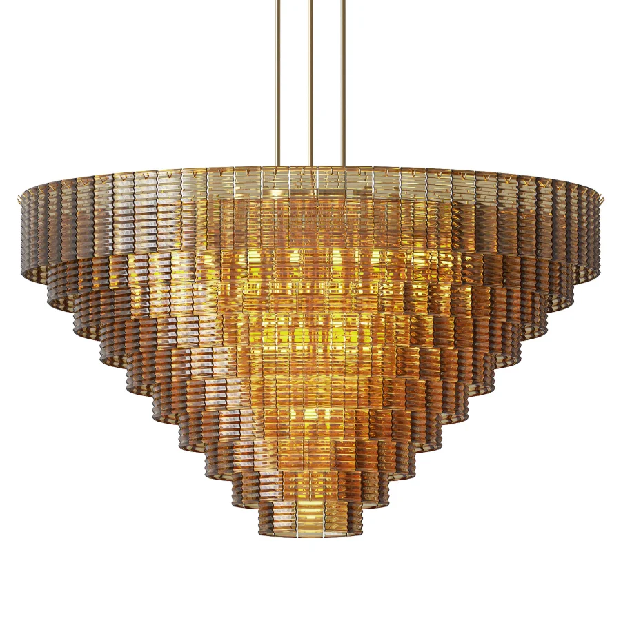 Sirene Smoke Glass Round Chandelier 65 - Image 2