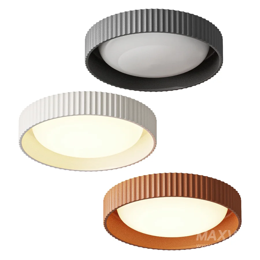 Lavra Colorful Gypsum Concrete Round Ceiling Light - Image 1