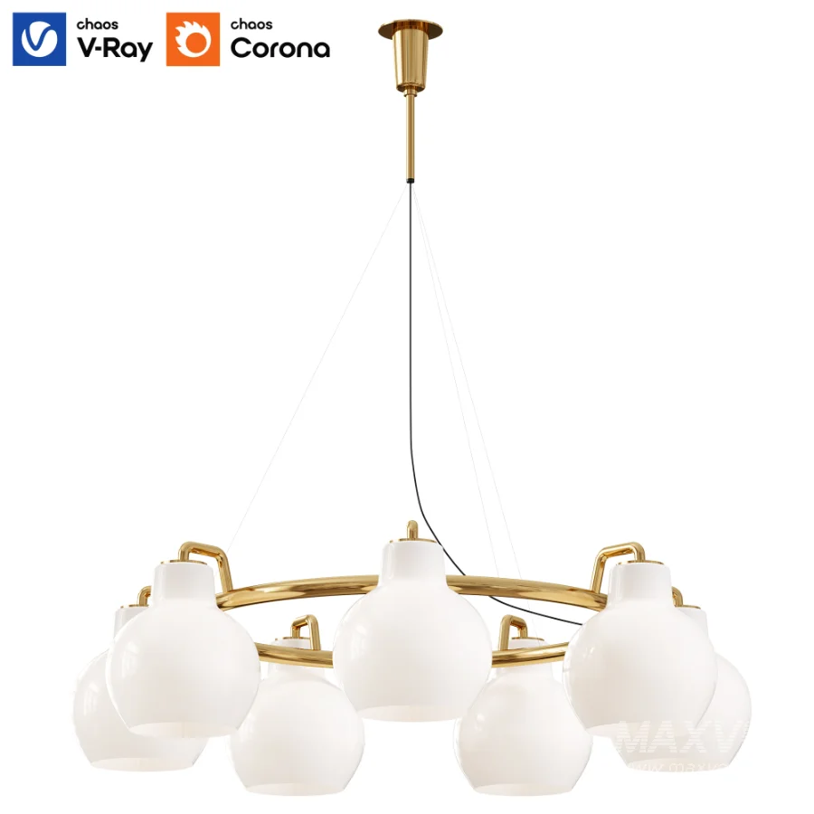 Vl Ring Crown Chandelier By Louis Poulsen - Image 1