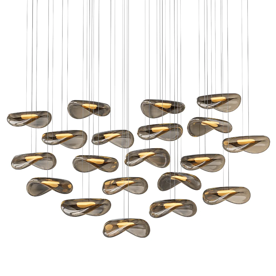 Organic Glass Pendant Light - Image 1