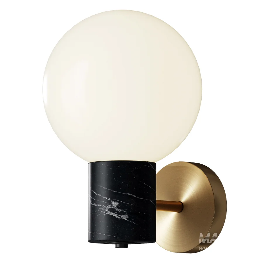 Vesper 1 Light Satin Brass Black Wall Sconce - Image 2
