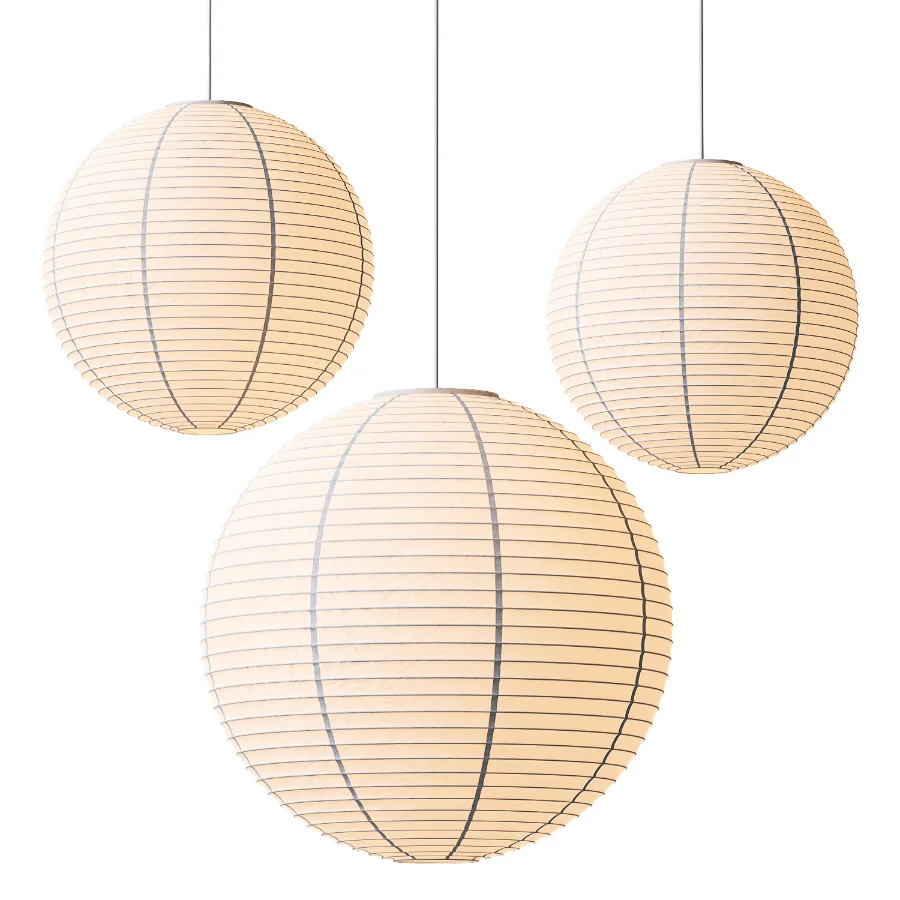 HAY Paper Shade Round Pendant Lamps - Image 1