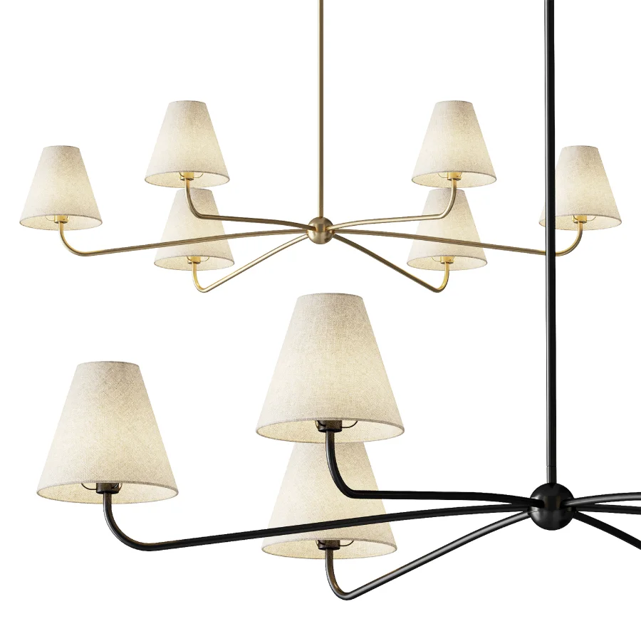 West Elm Simone 6 Light Chandelier - Image 1