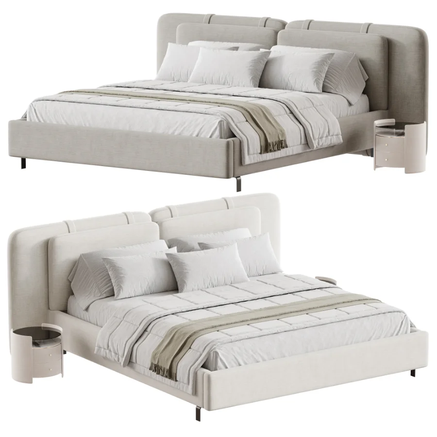 Minotti Tatlin Soft Bed - Image 1