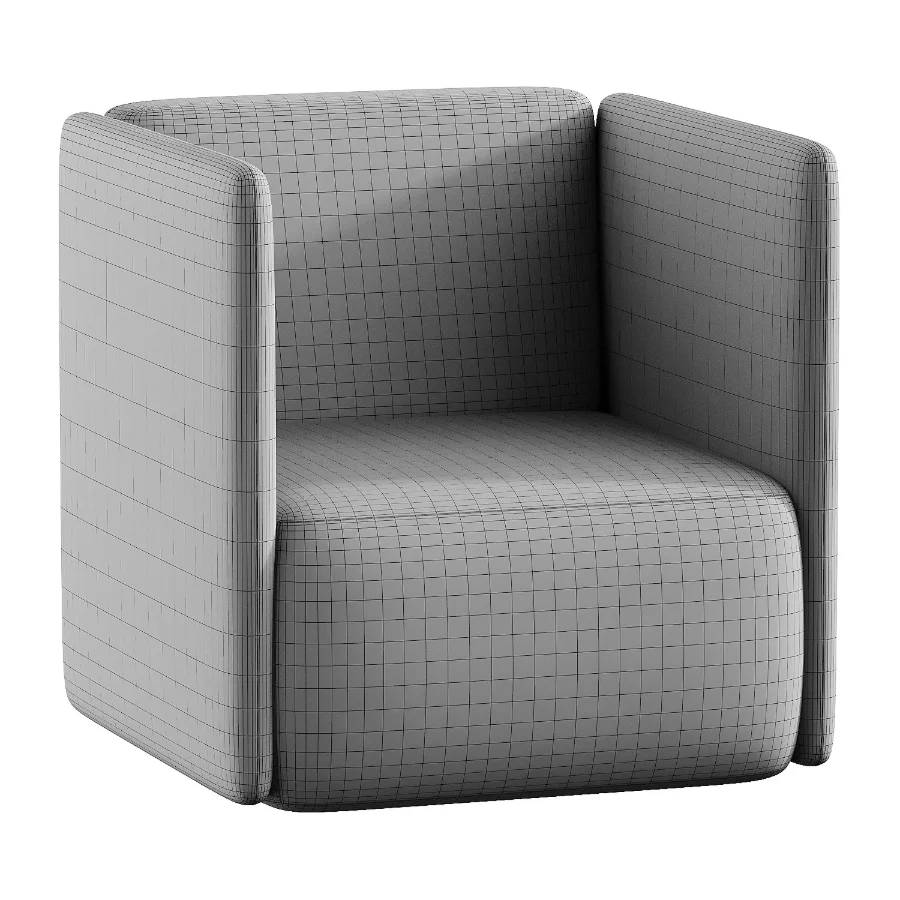 and fabric armchair - Image 4