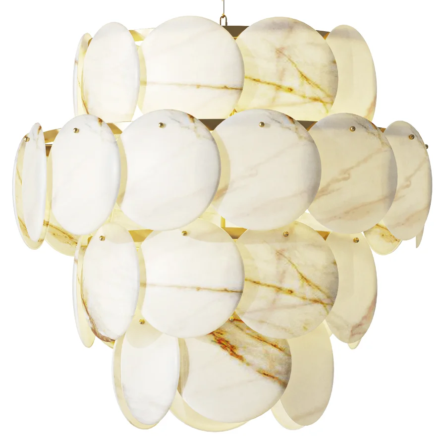 LINKORI Natural Alabaster Chandelier - Image 2