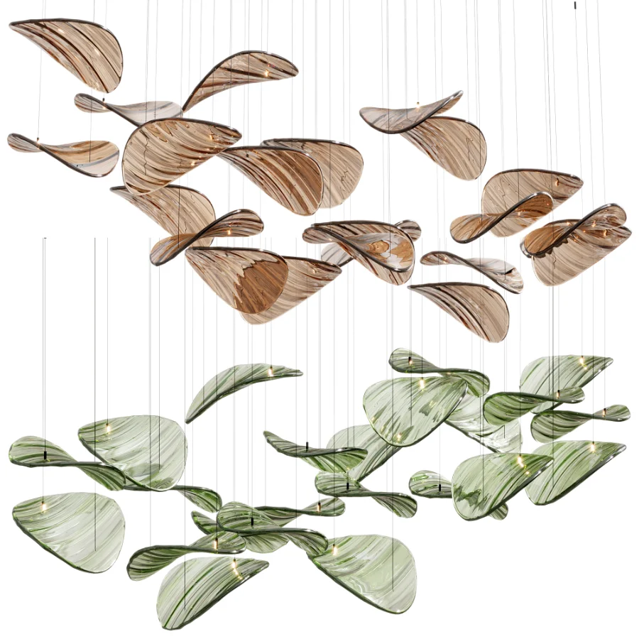 Wave Floating Leaf Chandelier By Simig - Image 2