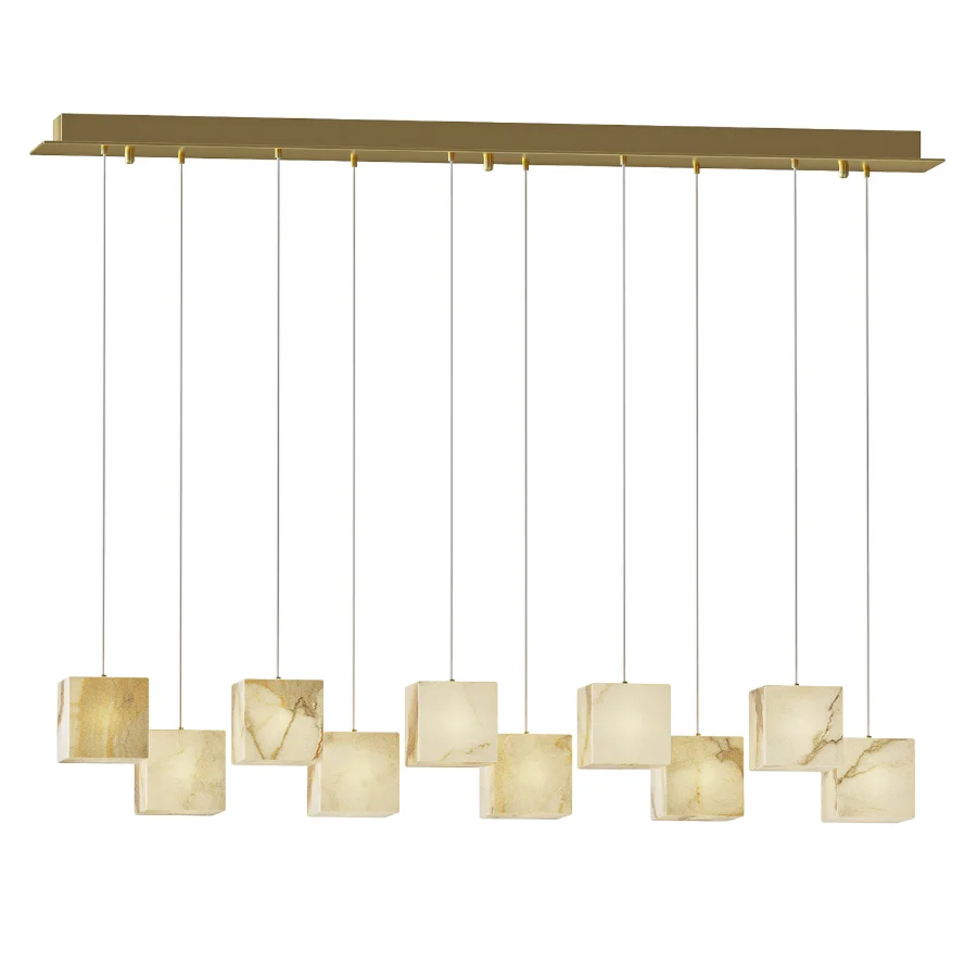 Alabaster Box Chandelier - Image 2
