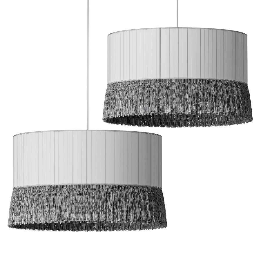 Oliver Bonas Yellow Velvet and Tassel Light Shade - Image 4