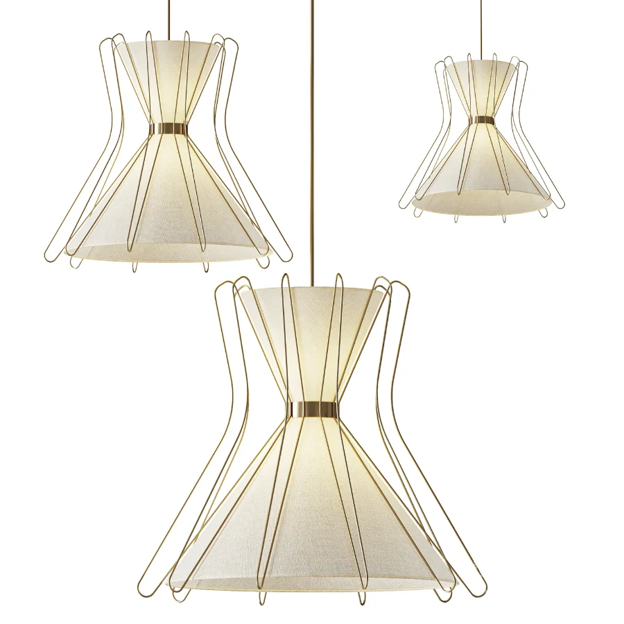 Pavilion Broadway Boomerang 4 Light Pendant - Image 1