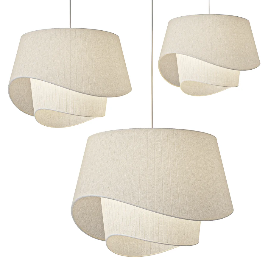 Dao Fabric Pendant Light Wooddi - Image 1