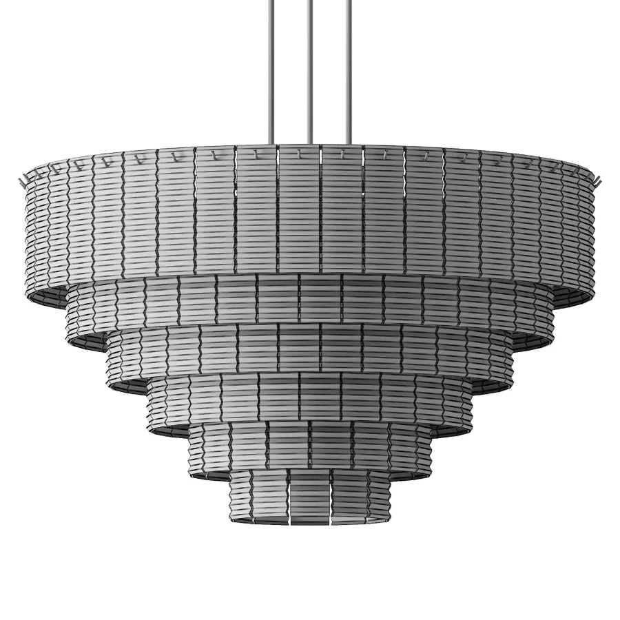 Sirene Smoke Glass Round Chandelier 41 - Image 3