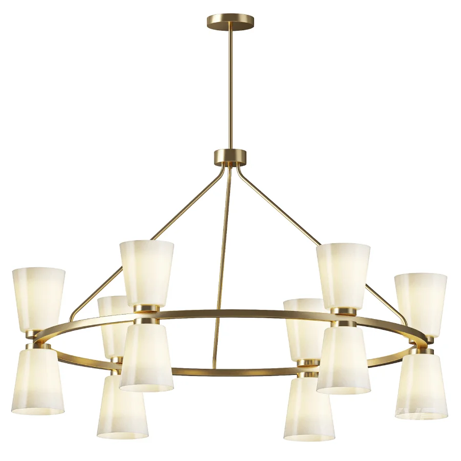 Lizzie Ring Chandelier Possini Euro - Image 1