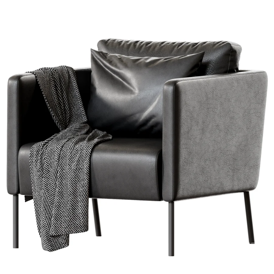 Bomstad black Armchair - Image 2