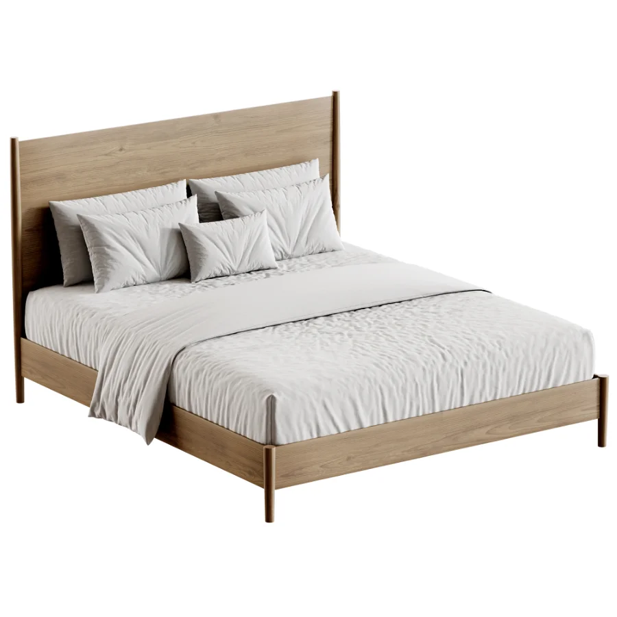 Mid Century Bed - Image 1