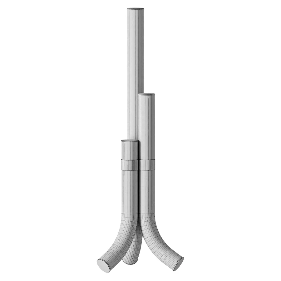 Modern Alabaster Piped Floor Lamp - Image 3
