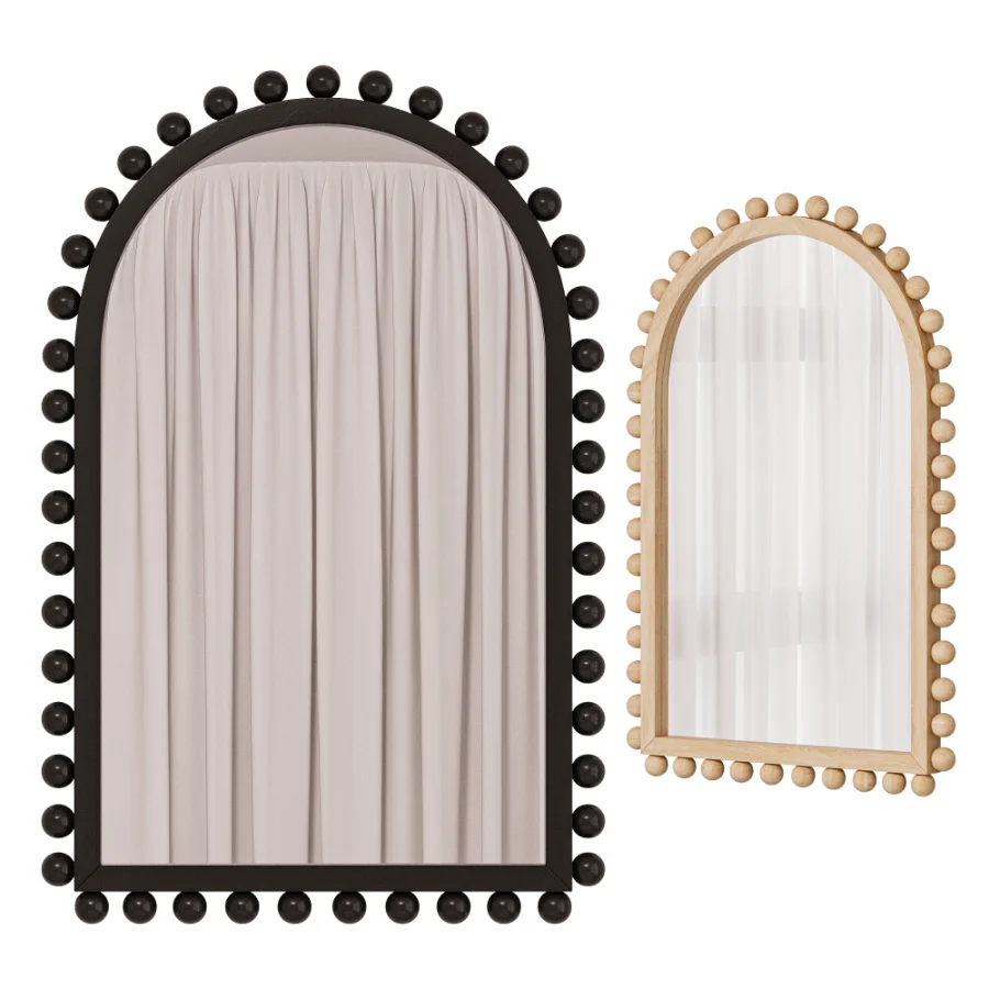 Waltham Solid Wood Flat Mirror 02 - Image 1