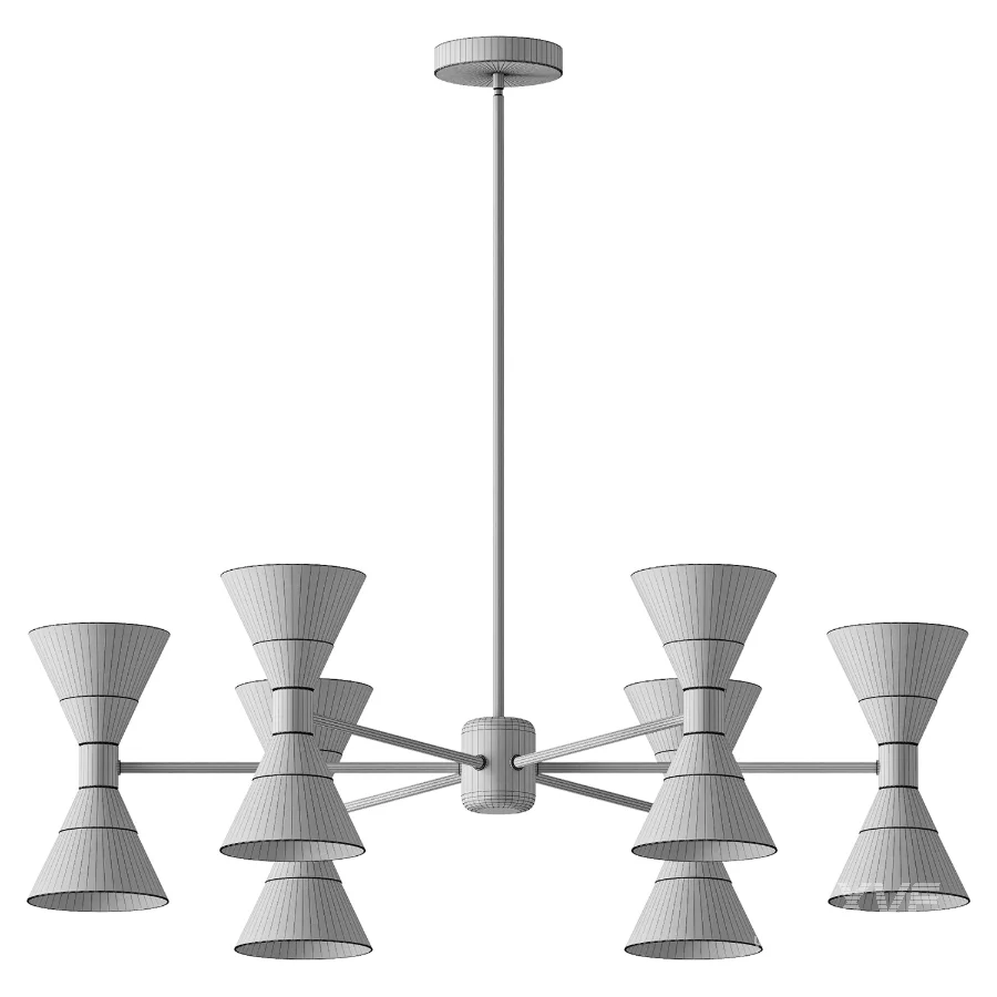 Possini Euro Domino Chandelier - Image 2