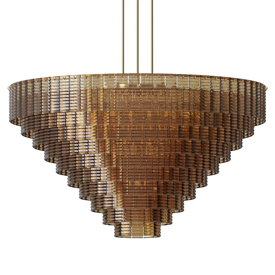 Sirene Smoke Glass Round Chandelier 65 - Image 1