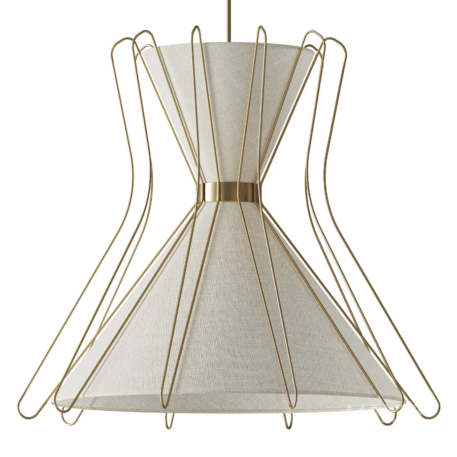 Pavilion Broadway Boomerang 4 Light Pendant - Image 3