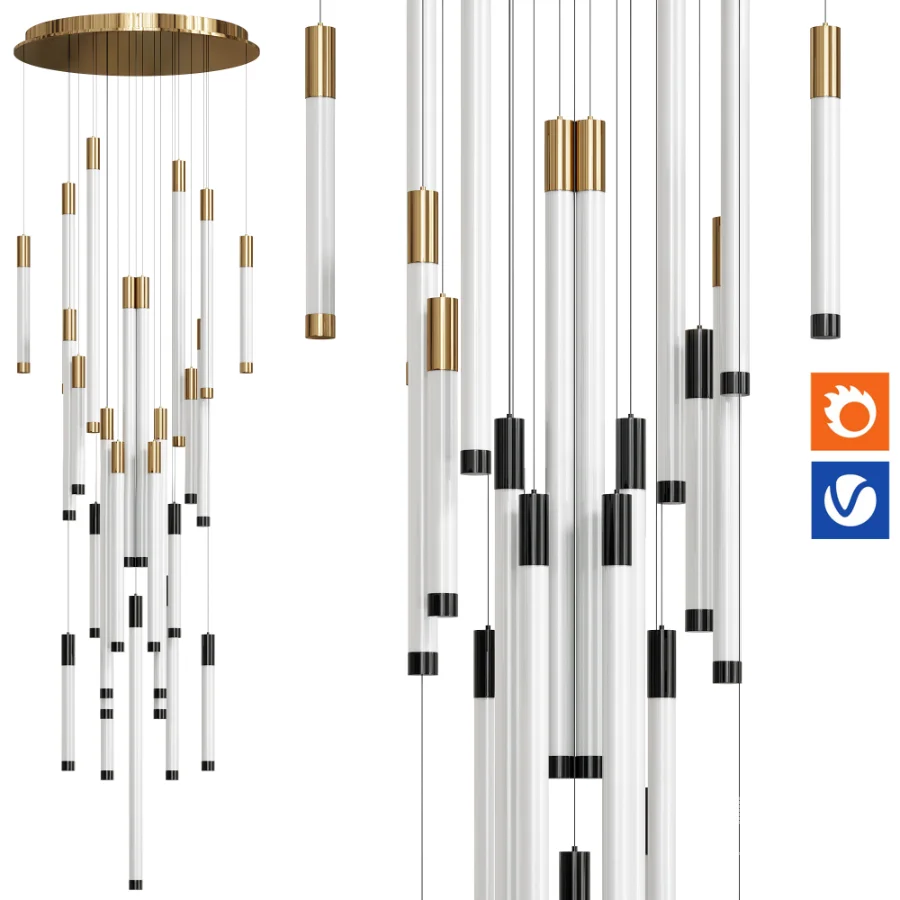 Flux Helixes Chandelir By Haberdashery - Image 3