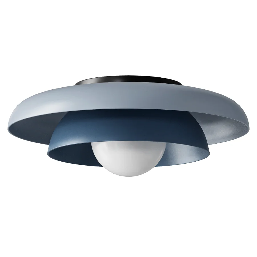 Lucia Living Neso Metal Saucer Flush Mount Ceiling Light - Image 3