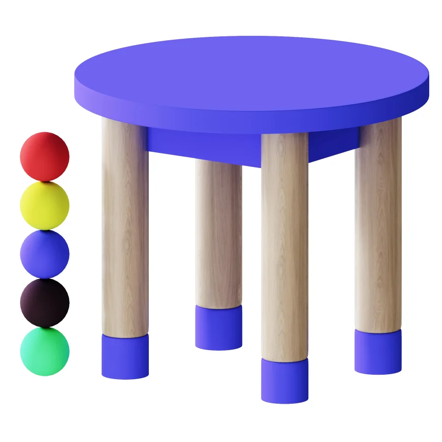 Childrens chair Plumpi White Wooden - Image 5