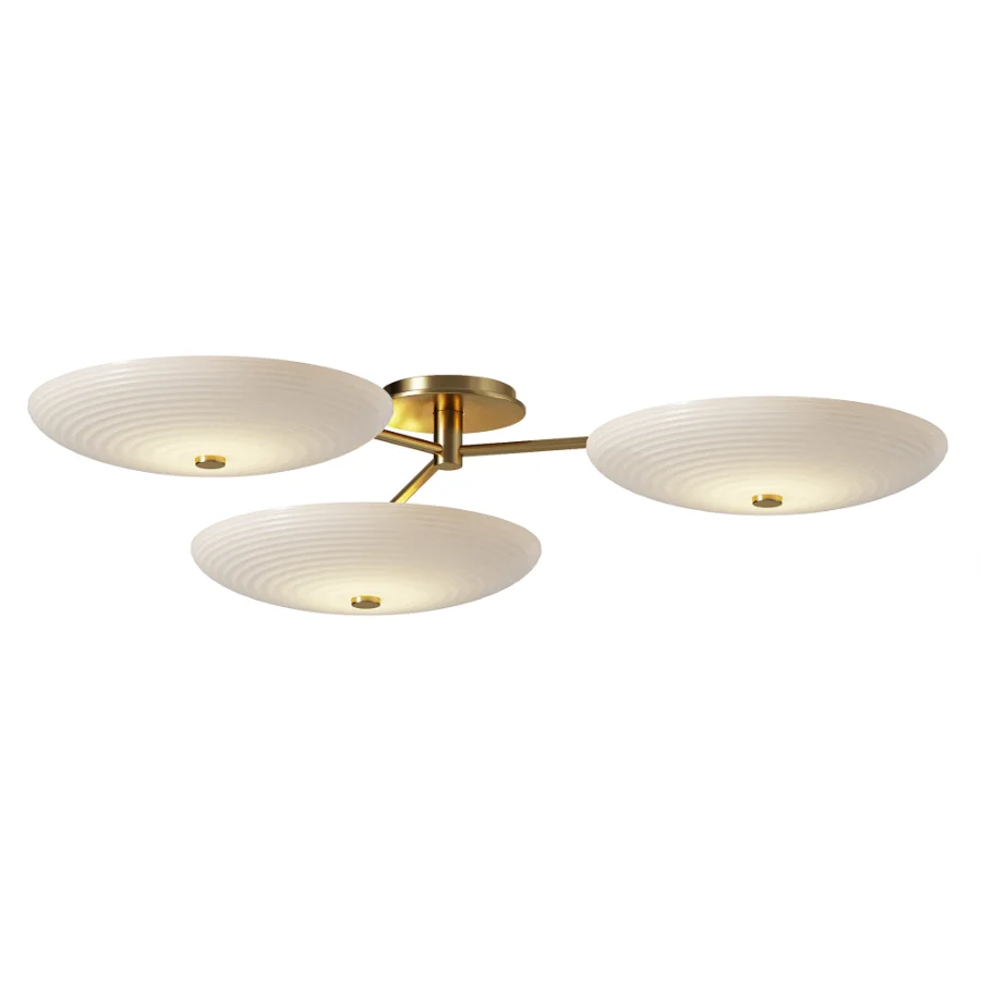 West Elm Nico 3 Light Flush Mount - Image 2