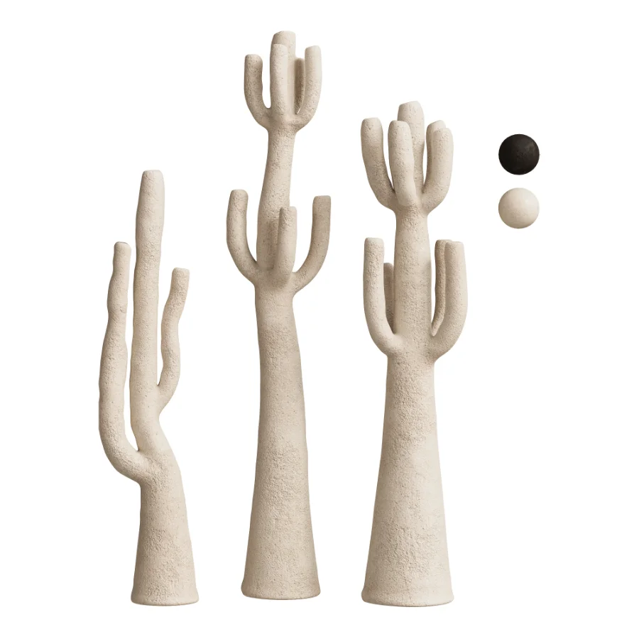 Minimalist Cactus Floor Sculptures Set - Image 1