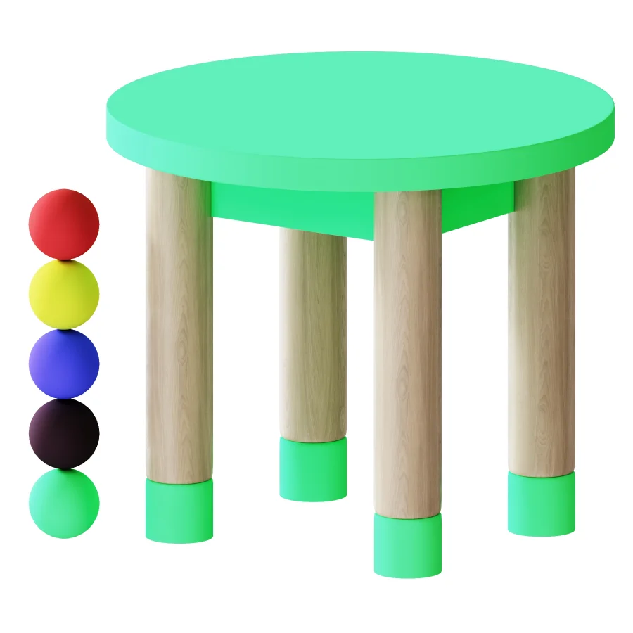 Childrens chair Plumpi White Wooden - Image 7