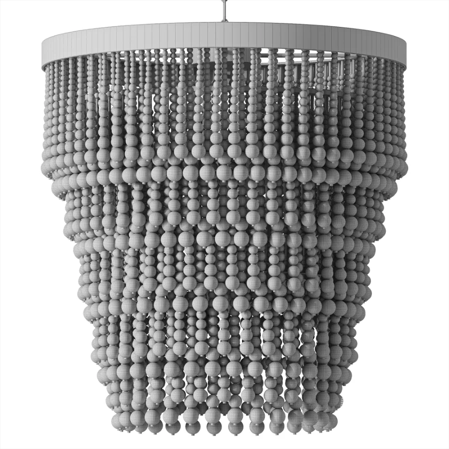 Palecek Solano Ombre Beaded Chandelier - Image 4