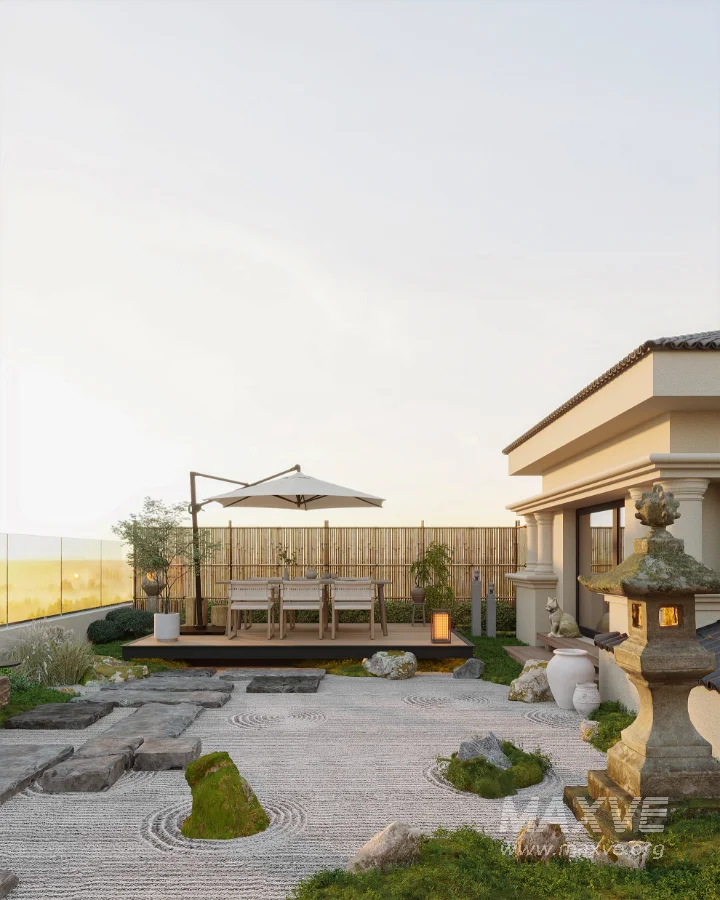 Japanese courtyard - Image 7