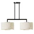 Monroe Brass Fabric Linear Chandelier - Thumbnail 1