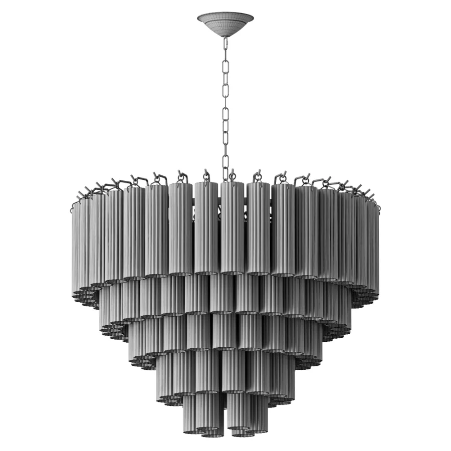 Pagazzi Toulouse Ribbed Glass Chandelier - Image 3