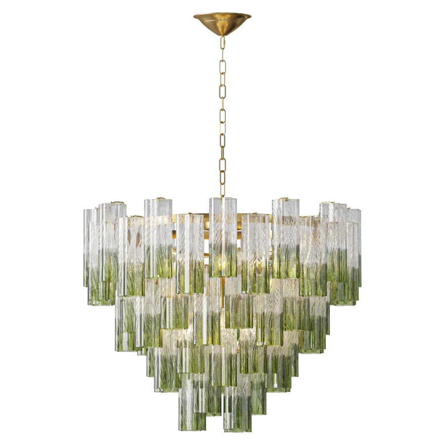 Soho Home Chiara Green Glass Chandelier - Image 2