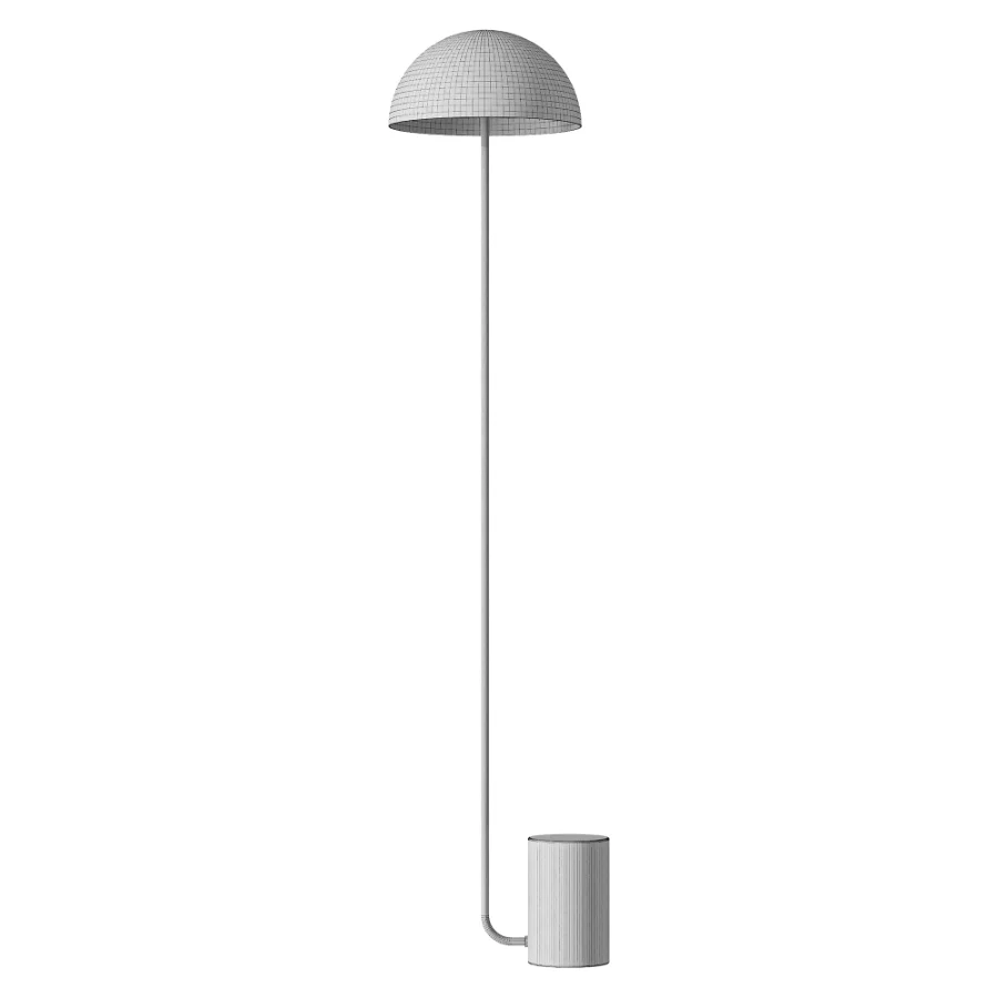 Itens Cogumelo Green Wood Floor Lamp - Image 3