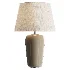Taupe Crackle Glaze Table Lamp - Thumbnail 1