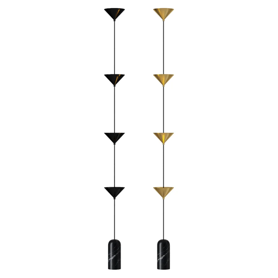 Antares Modern Minimalist LED Marble Metal Floor Lamp - Image 3