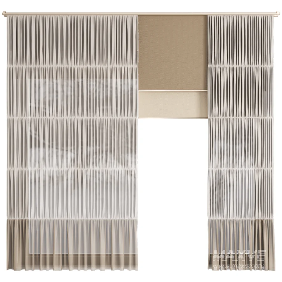 Silk and Cotton Curtain Set 115 - Image 1