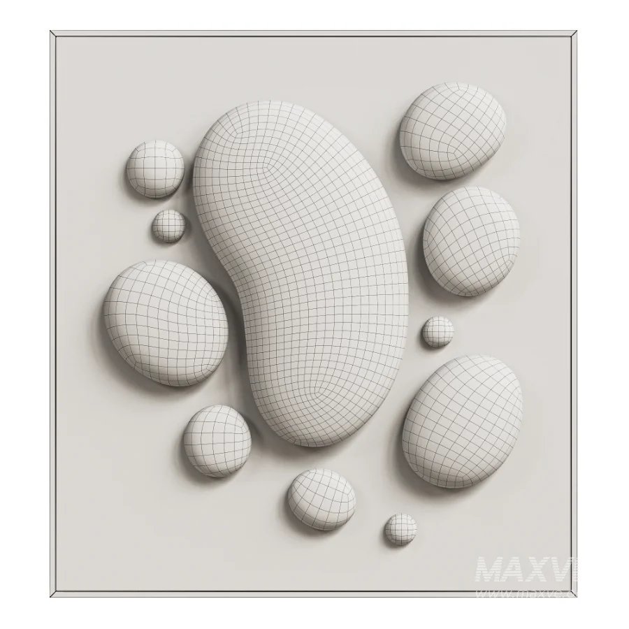 Chrome Bubble Wall Decor 03 - Image 5