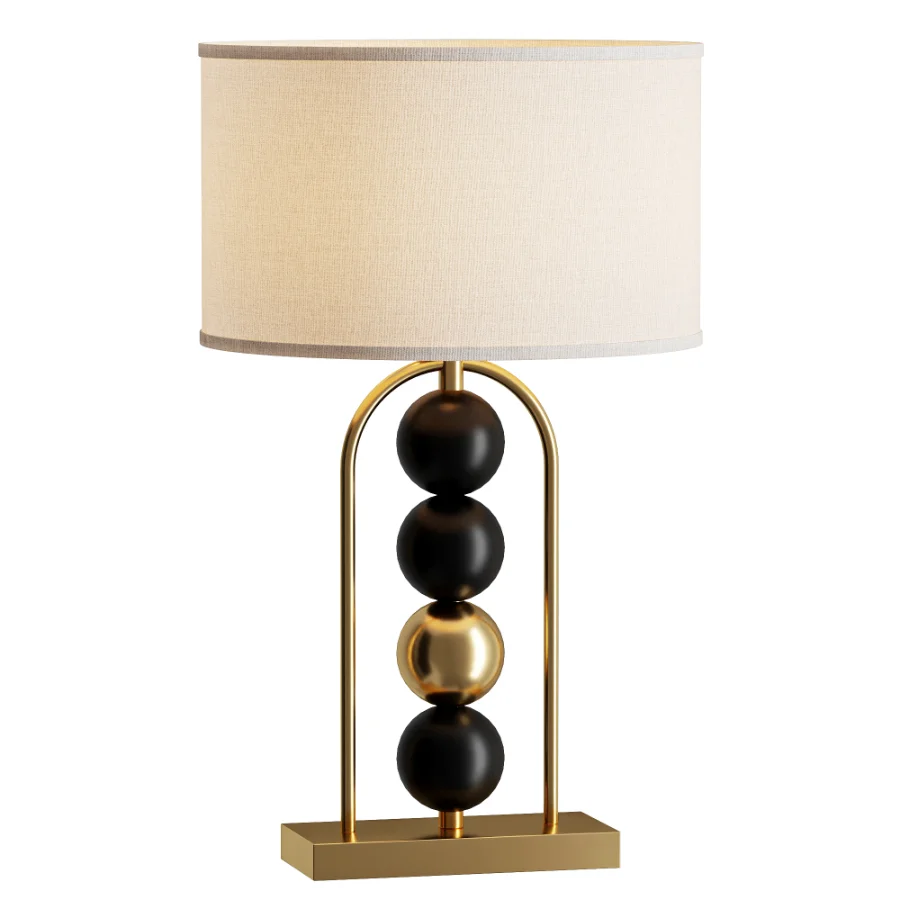 Vinner Aureo Black Gold Table Lamp - Image 1