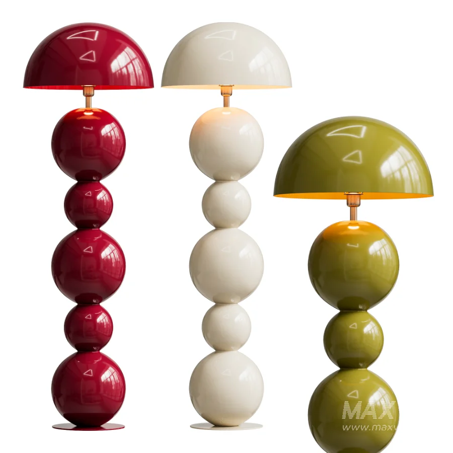 Bonbons Designer Floor Lamp Brown by Artefactoru - Image 1