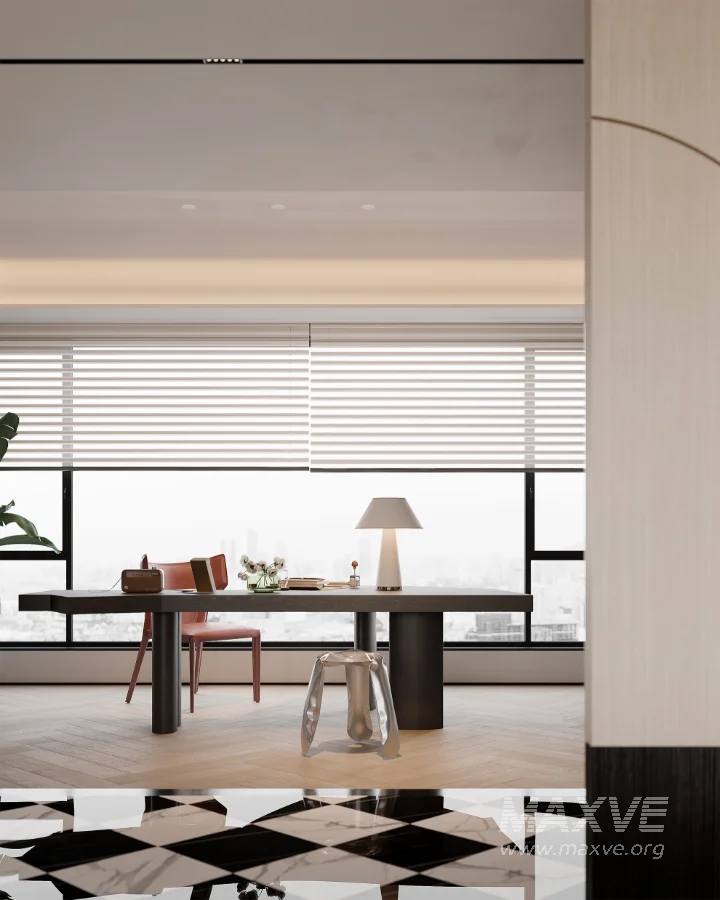 Modern master bedroom dressing room and work room - Image 14