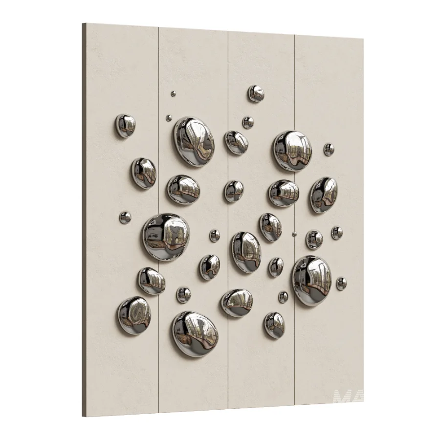 Chrome Bubble Wall Decor 06 - Image 2