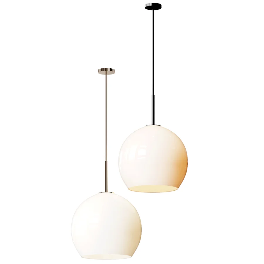 Ball Glass Brass pendant lamp FRANDSEN - Image 3