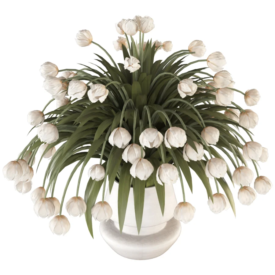 Beouquet of Tulips in Vase - Image 2