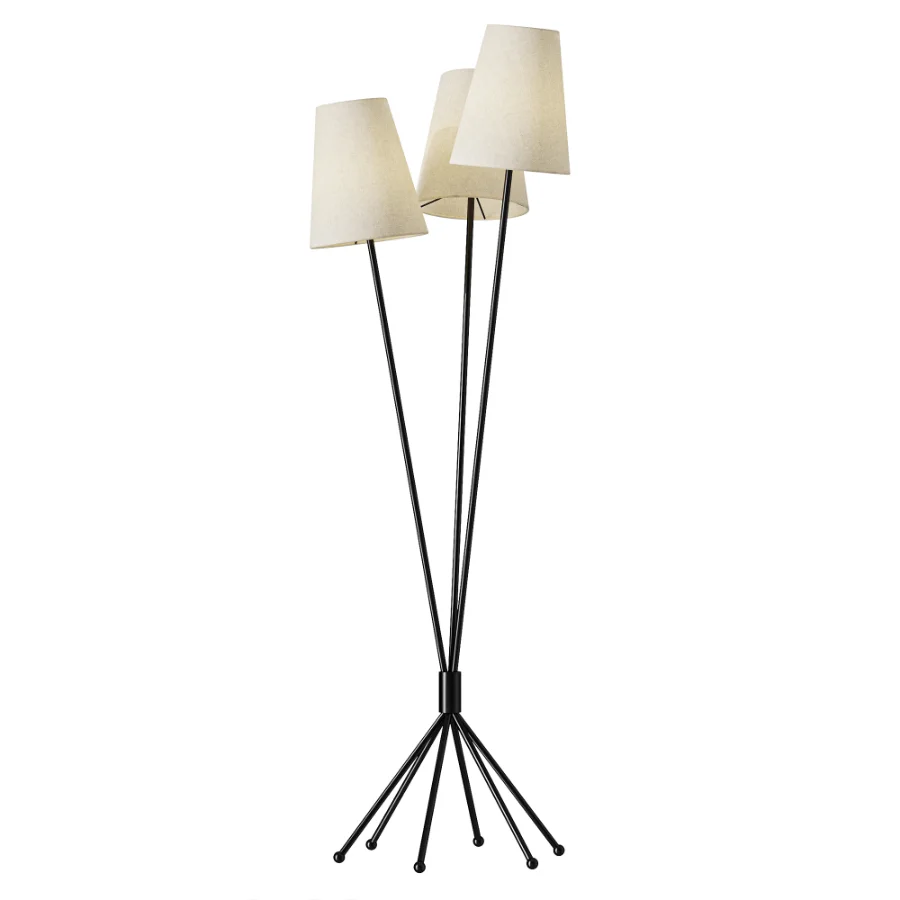 Renwick Linen Floor Lamp - Image 2