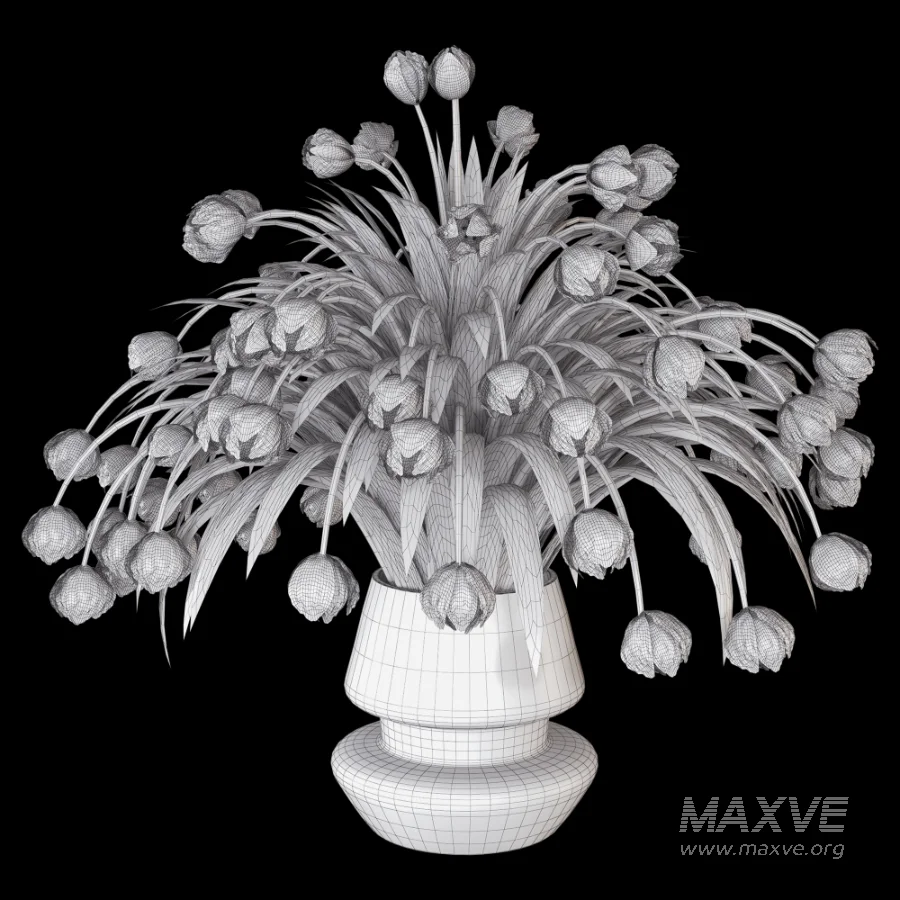 Beouquet of Tulips in Vase - Image 6