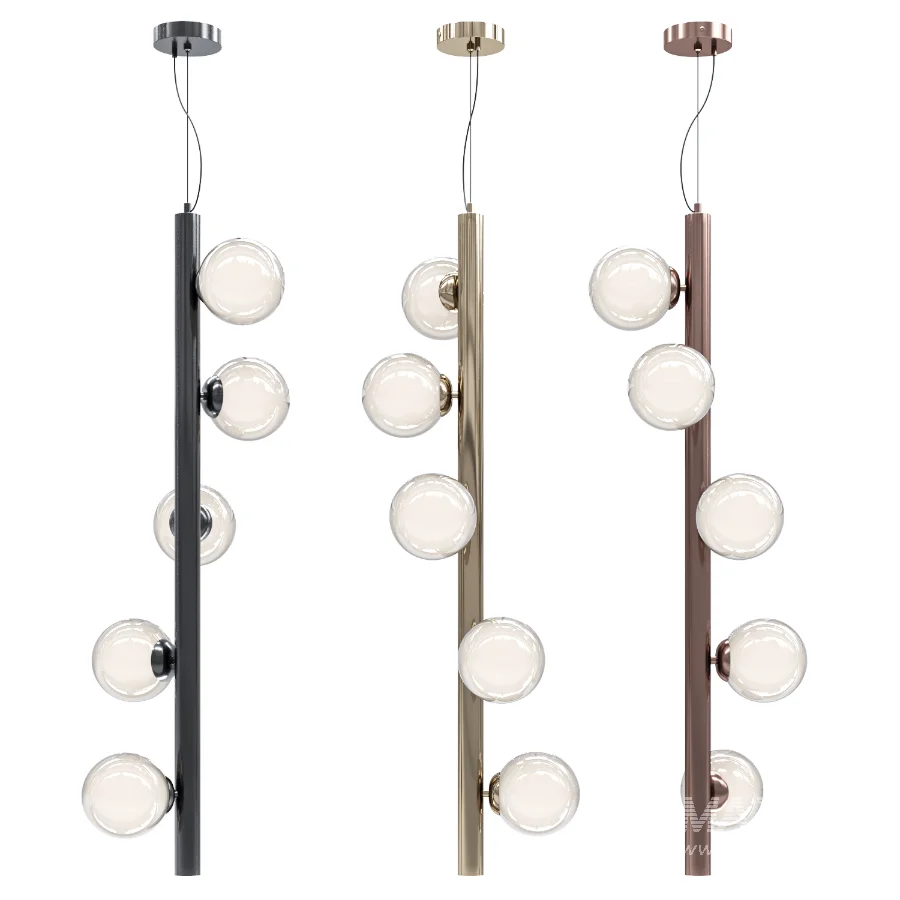 Glass Spheres Chandelier - Image 1