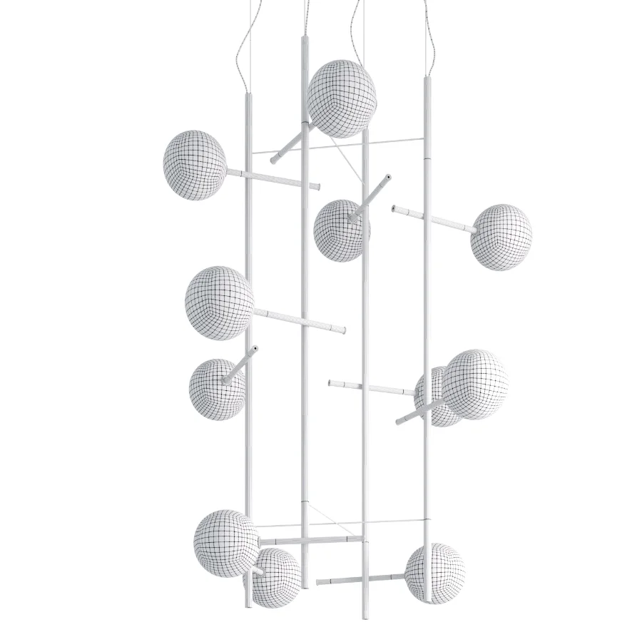 Suspension Lamp Bolle Tela Gallotti and Radice - Image 1